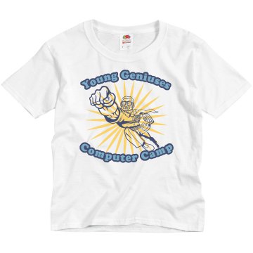 Young Geniuses Camp Youth Basic Gildan Heavy Cotton Crew Neck Tee