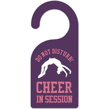 Cheer Door Hanger w/Back Door Knob Hanger