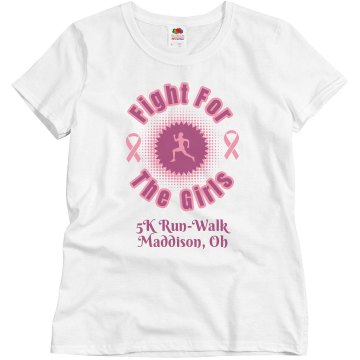 Fight For The Girls Misses Relaxed Fit Basic Gildan Ultra Cotton Tee