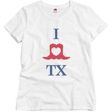 I Heart TX Misses Misses Relaxed Fit Basic Gildan Ultra Cotton Tee