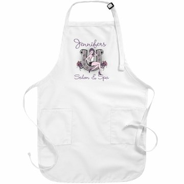 Pin-Up Salon And Spa Basic White Apron