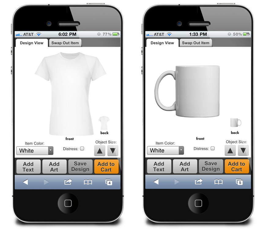 eRetailing Mobile Design Center Example